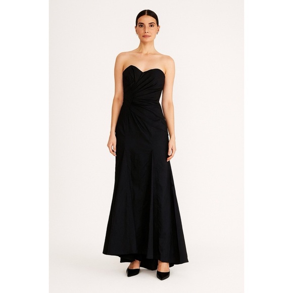 NWT Jessica McClintock x Vintage Strapless Twist Front Maxi - Picture 1 of 8
